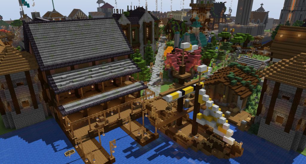 minecraft medieval city